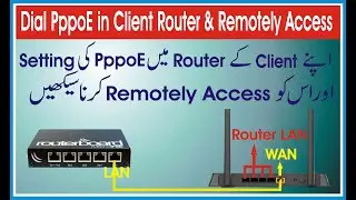 Dial pppoe in client router | Client router remotely access | pppoe dial up