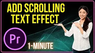 How to Add Scrolling Text Tutorial  Premiere Pro | Learn Adobe 