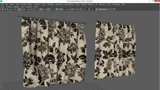 maya modeling tutorials : How to model window curtains in maya