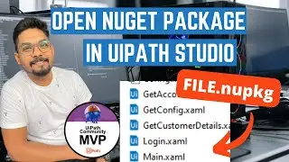 How to Open nuget Package in UiPath studio