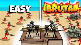 We MADE This WW1 Trench Warfare Game Even HARDER! - Stickman Trenches