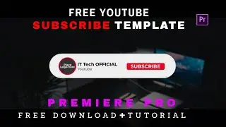 How To Make Subscribe Button Animation | Subscribe Button intro | Adobe Premiere Pro Template