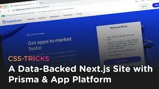Building a Data-Backed Next.js Site with Prisma & App Platform