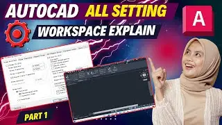 Autocad Workspace Settings | AutoCAD Workspace Initial Settings | autocad tutorial for beginners