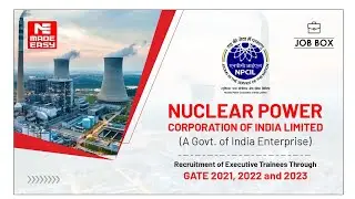 NPCIL | Recruitment of Executive Trainees Through GATE 2021/ 2022/ 2023 | JOB BOX | MADE EASY