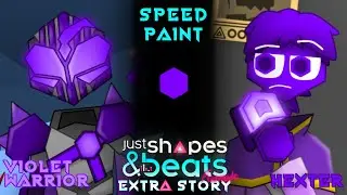 Violet Warrior (Hexagon and On) || Just shapes and beats fanart || IbispaintX