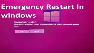 How to use Emergency Restart  in windows 11