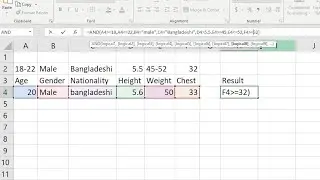 AND Function function in Excel