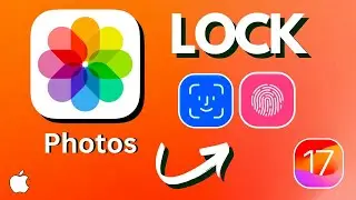 Lock Gallery on iPhone iOS 17 | How to Lock App With Face ID or Passcode on iPhone - iOS 17