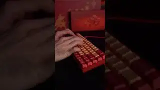 Keyboard ASMR | Akko Radiant Red Keyboard Switches sound test!