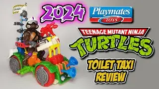 2024 Playmates TMNT Wacky Action TOILET TAXI with EXCLUSIVE Donatello Action Figure Review