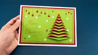 3D Christmas Card - How to make Christmas Card - Christmas Crafts