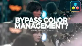 DON'T BYPASS COLOR MANAGEMENT Projects with different cameras | DaVinci Resolve Tutorial