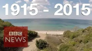 Gallipoli: Drone video of WWI battlefield - BBC News