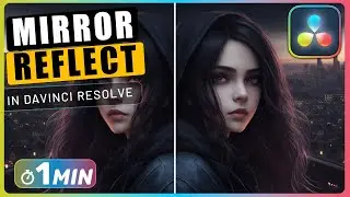 How to Create MIRROR REFLECT Effect in Davinci Resolve