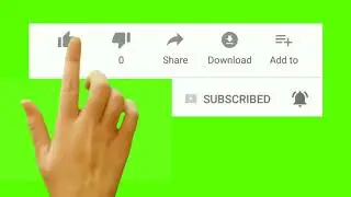 No Copyright - Subscribe - Bell icon - Like - Share - green screen - free - hand - animation - vfx