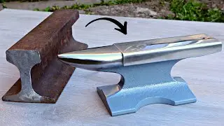 Turning a Rusty RAILROAD Track into an ANVIL