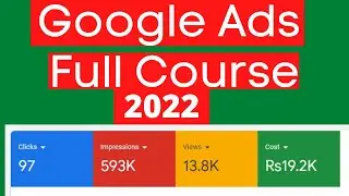 How to Run Google Ads Full Course Latest 2022 Part 1