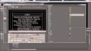 Premiere Tutorial: Hollywood Style Scrolling Credits  -HD-