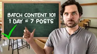 How I Create ENDLESS CONTENT with MINIMAL EFFORT (Batch Content Creation Tips)