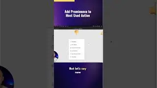 UI tip: Add prominence to most used action ⚡️