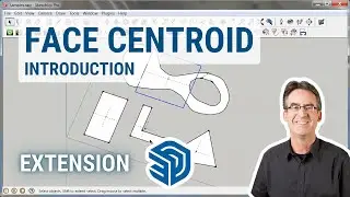 Face Centroid SketchUp Extension - Introduction