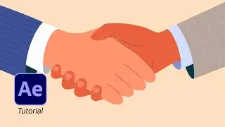 Business Handshake Motion Graphics Animation in After Effects Tutorial