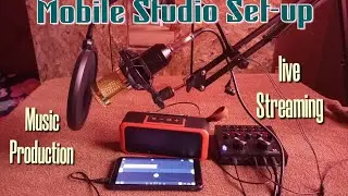 How to Connect condenser microphone and sound card to fl studio Mobile