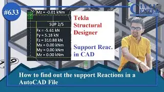 Export foundation reactions to Autocad from Tekla || Determine foundation reaction in tekla || TSD