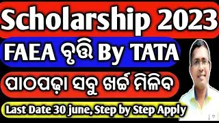 FAEA Scholarship step by step Apply, scholarships after +2, National scholarship 