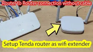 How to setup tenda wifi router as repeater / WiFi extender