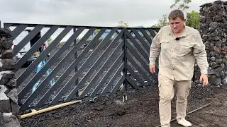 ТАКИЕ ВОРОТА ТЫ ЕЩЕ НЕ ВИДЕЛ,ДЕЛАЮ ДЛЯ МОЕГО УЧАСТКА  НА ГАВАЙЯХ