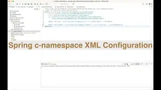 Spring c-namespace XML Configuration