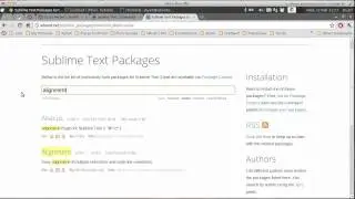Sublime Text 2 For PHP Development: Alignment Plugin