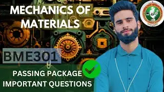 Mechanics Of Materials (MOM) Vtu Important Questions | BME301