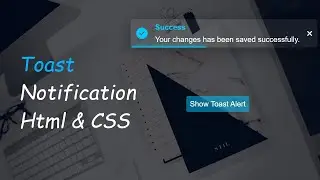 Slide Animated Toast Notification with Progress Bar in HTML CSS & jQuery @FullStackTechnologies