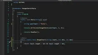 C# Validation: Range Check Tutorial