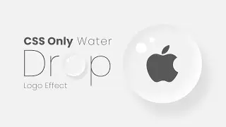 CSS Water Drop Logo Effect | Html CSS Dropmorphism @OnlineTutorialsYT