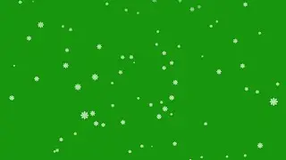 falling winter snowflakes green screen