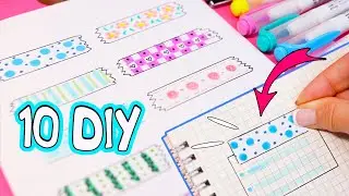 10 Идеи для Декоративного Скотча своими руками! DIY washi tape ideas