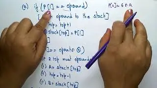 Evaluation of Postfix Expression | Algorithm | Data Structures | Lec-19 | Bhanu Priya