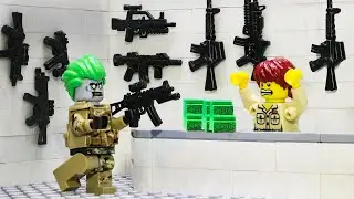 зомби притворяющийся вооруженная полиция | Лего Мультфильм Зомби Апокалипсис