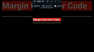 Margin Shorthand CSS Property | Easy Trick to Write One liner Margin Property #margin #css