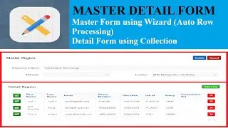 Master Detail Form- Oracle Apex || Master Block using Wizard || Manually Create the Detail Block