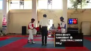 krida bharti turnament 🥋 me in blue chest gard 🔵#semifinalfight#fighter#player#blackbelt