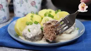 Мягкие ФРИКАДЕЛЬКИ в ДУХОВКЕ, в СМЕТАННОМ СОУСЕ. Гладкий и густой соус из сметаны для фрикаделек