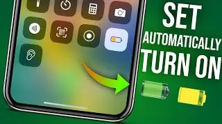 How To Turn On Automatically Low Power Mode iPhone | How To Set Auto Low Power Mode iPhone |