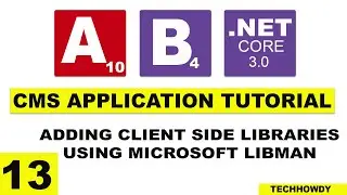 Adding Client Side Libraries for Admin Panel using Microsoft Libman | Asp.NET Core 3 | Angular 10