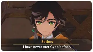 Sethos Never Met Cyno Before?? (Cutscene) Cyno Story Quest 2 |  Genshin Impact