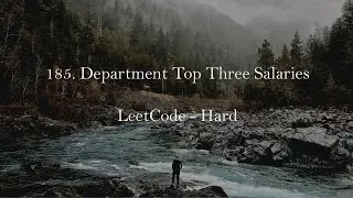 185. Department Top Three Salaries||LeetCode Hard ||SQL #sql #InsightVanta #leetcode #dataanalytics